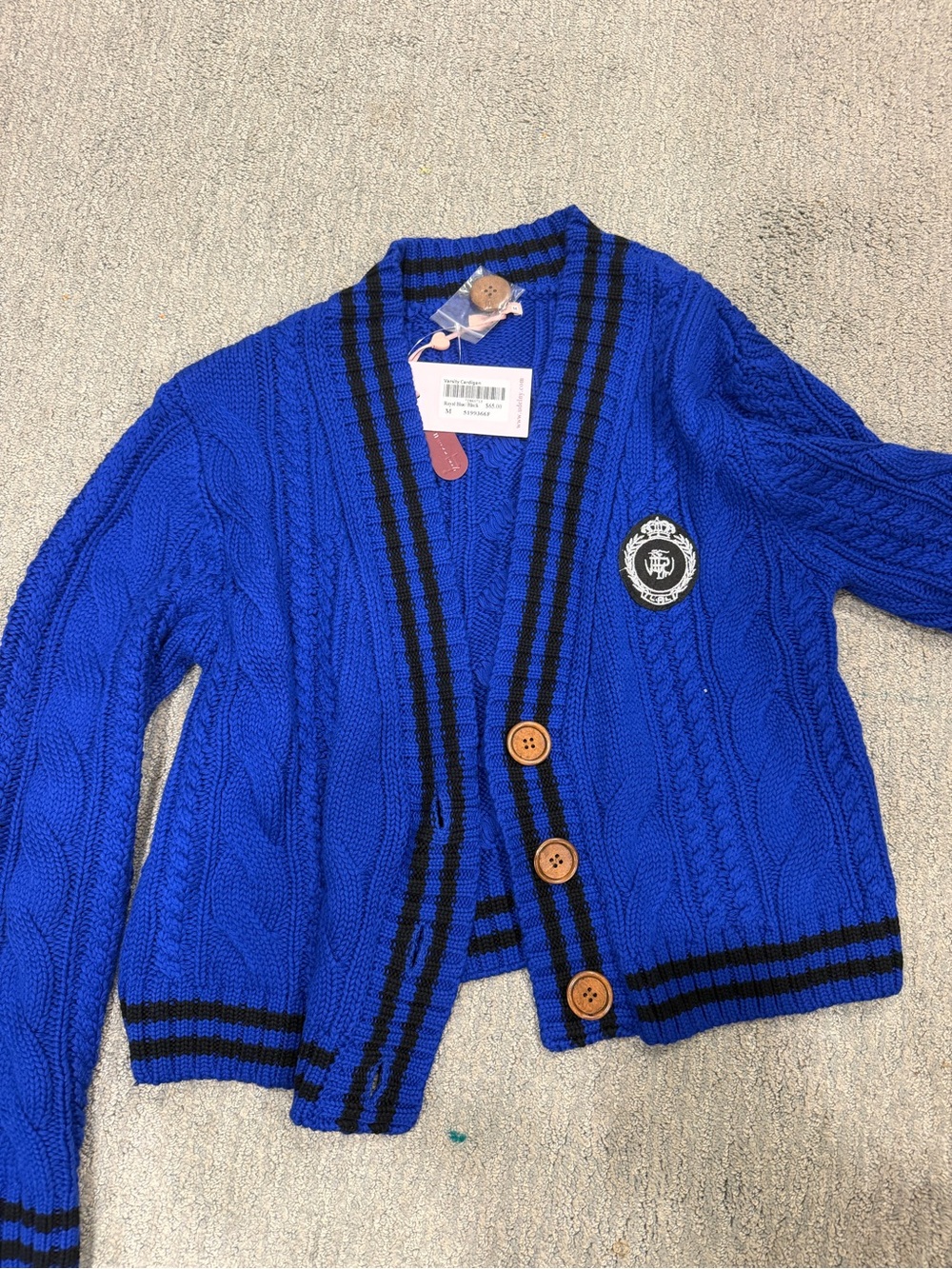 Varsity Cardigan NWT